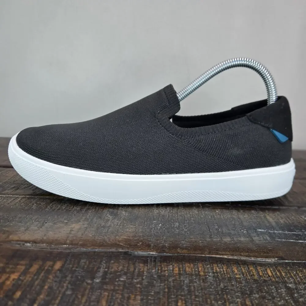 Vessi Boardwalk Slip On Womens Size 9 Waterproof Shoes Sneakers Boulder Black